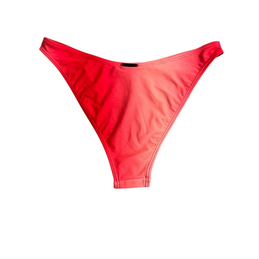 Kendall + Kylie‎ Ombre Red High Cut Bikini Bottoms Size S MSRP $120 - Picture 2 of 10